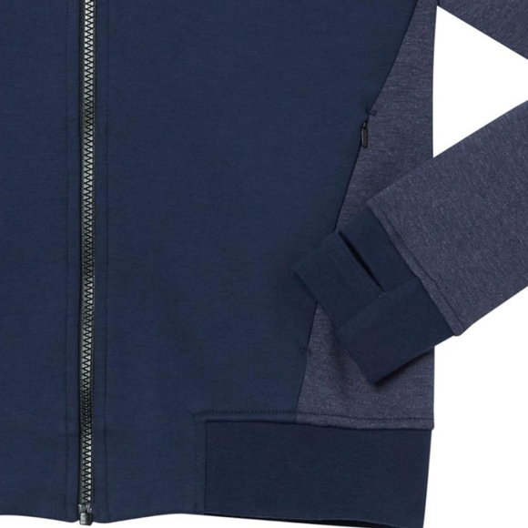 Core 10  Women's Size M  Tech Fleece  Fitted Bomber Full-Zip Jacket 2-Tone Blue - Picture 6 of 13